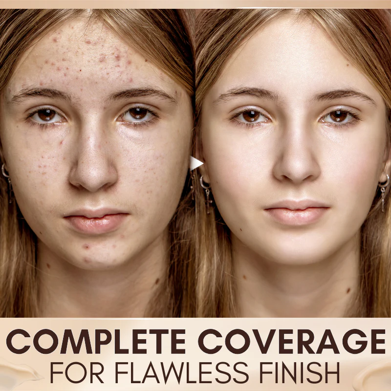Fivfivgo™ Serum Foundation with Sensitive Skin Cream & Pro Angled Brush🎀