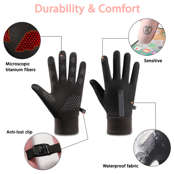 Fivfivgo™ Far Infrared Titanium Ion Arthritis Therapy Heat Compression Gloves
