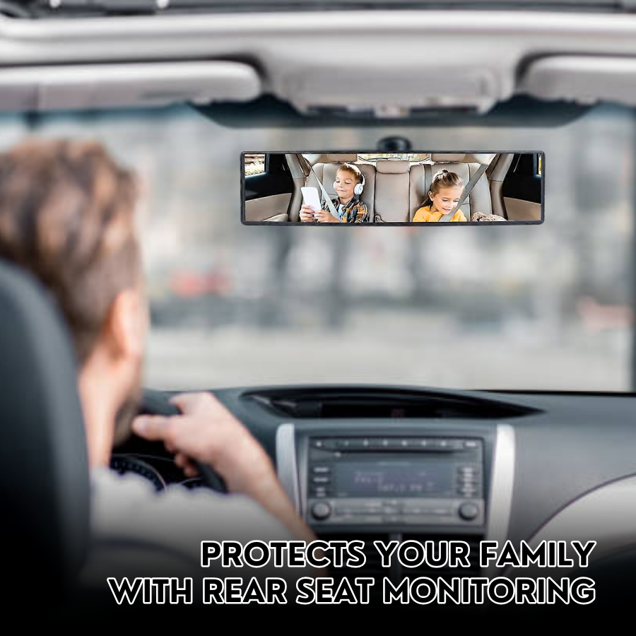 Universal 11.81 Inch Panoramic Convex Rearview Mirror