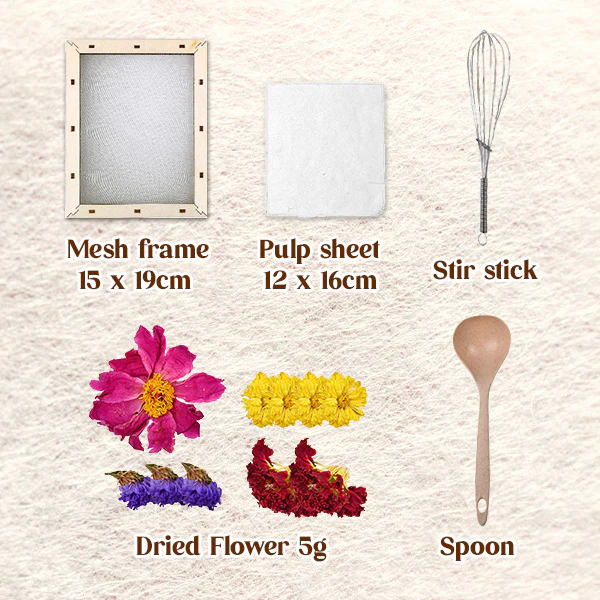 Fivfivgo™ Gepresste Blume DIY Papiermacherset