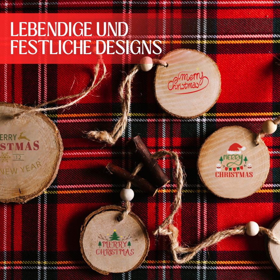 Weihnachtliche Kristall-Abreibesticker