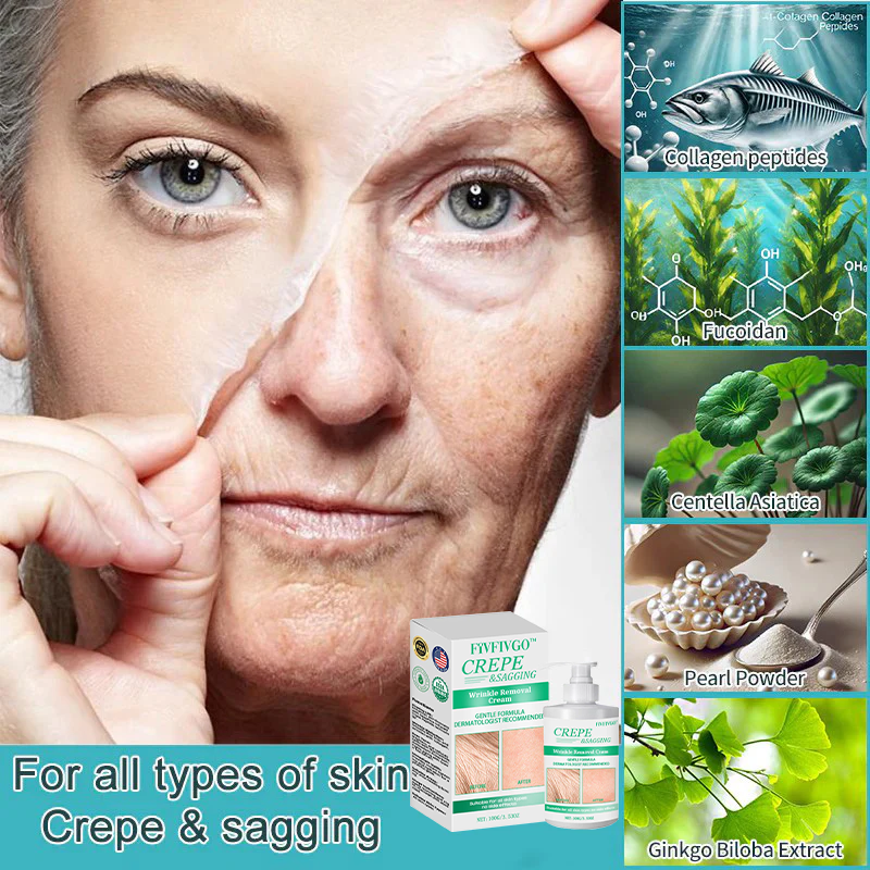 Fivfivgo™ Wrinkle Removel Cream (Address Crepe & Sagging)
