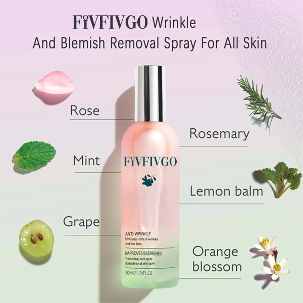 Fivfivgo™ Rose Anti-Aging Elixir Face Mist – Dermatologisch getestet, um 98 % der tiefen Falten und dunklen Flecken zu entfernen