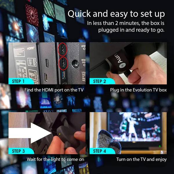 Lyseemin™ Smart TV Streaming Box - Alle Kanäle kostenlos ansehen (keine Werbung, keine monatlichen Gebühren)