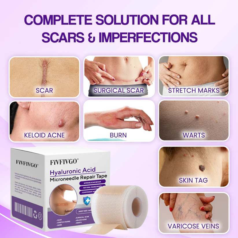 Fivfivgo® Hyaluronic Acid Microneedle Repair Tape