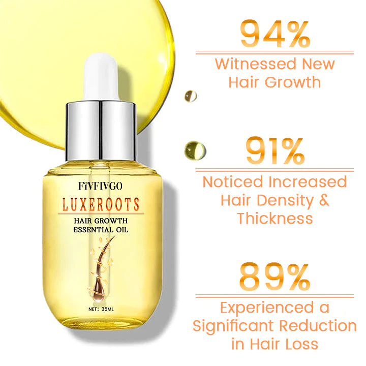 Fivfivgo™ LuxeRoots Huile essentielle pour la croissance des cheveux