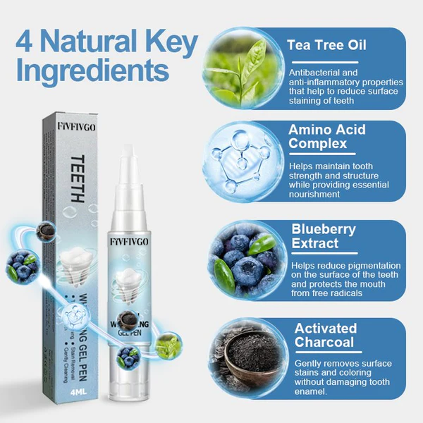 Fivfivgo™ Stylo gel de blanchiment des dents