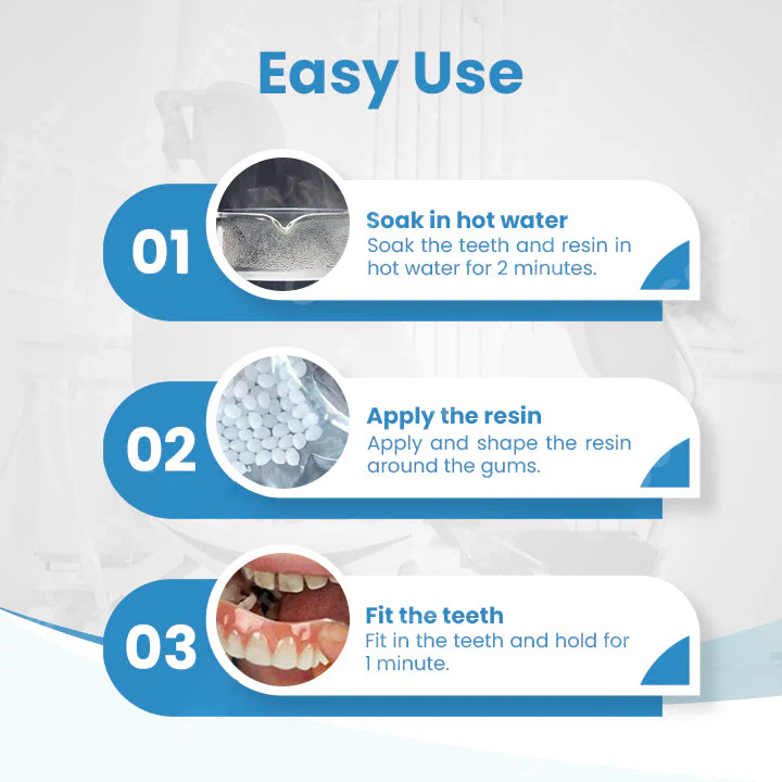 Fivfivgo™ ComFit Silicone Denture Kit