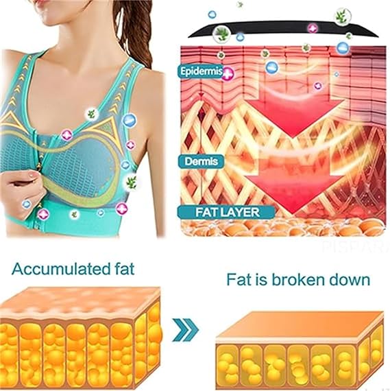 Fivfivgo™ Soutien-gorge de levage à ions négatifs intensifs, tissu technique en maille haute performance