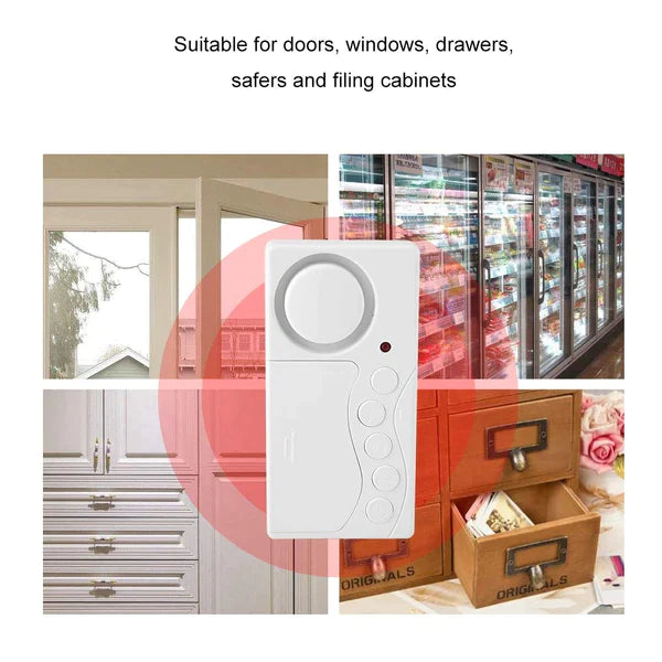 Fivfivgo™ Alarme de fenêtre sans fil Porte ouverte