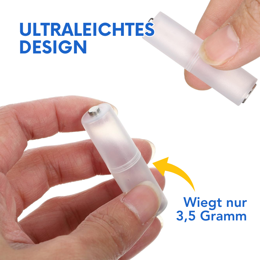 Batterieadapter Konverter für AAA zu AA Batterie