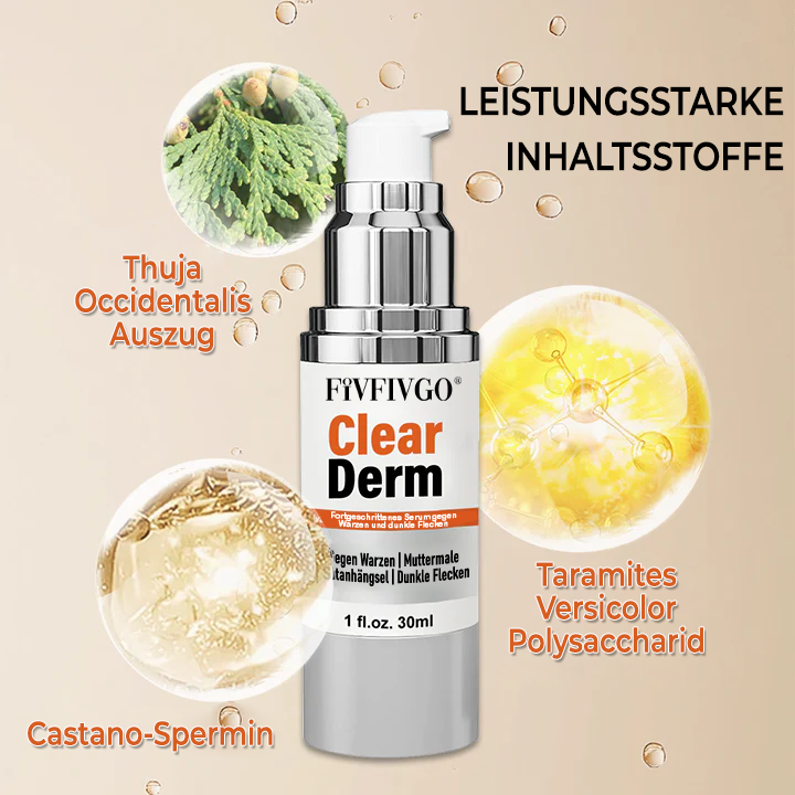 Fivfivgo® ClearDerm Fortgeschrittenes Serum gegen Warzen und dunkle Flecken