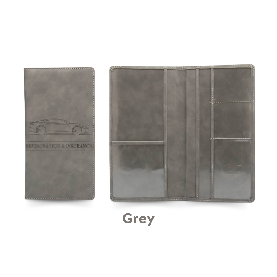 Premium Car Registration & Insurance Card Holder with Magnetic Shut