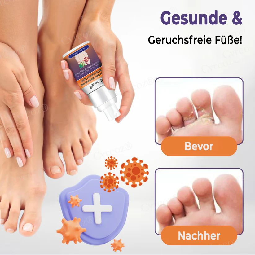 Cvreoz® FreshStep Fußgeruch- und Nagelpilzspray