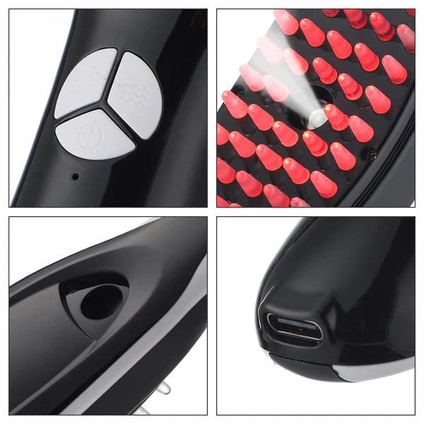 Fivfivgo™ Red Wave Laser Therapy Hair Growth Brush