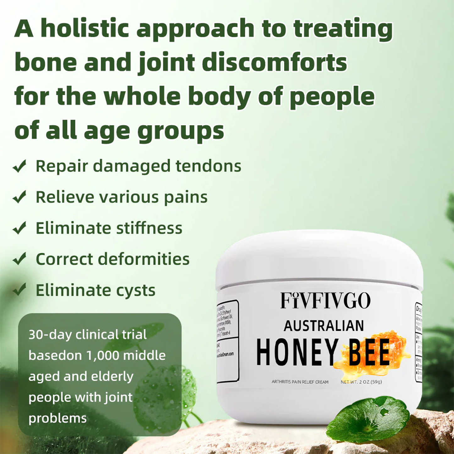 Fivfivgo™ Australian Honey Bee Venom Pain and Bone Healing Cream