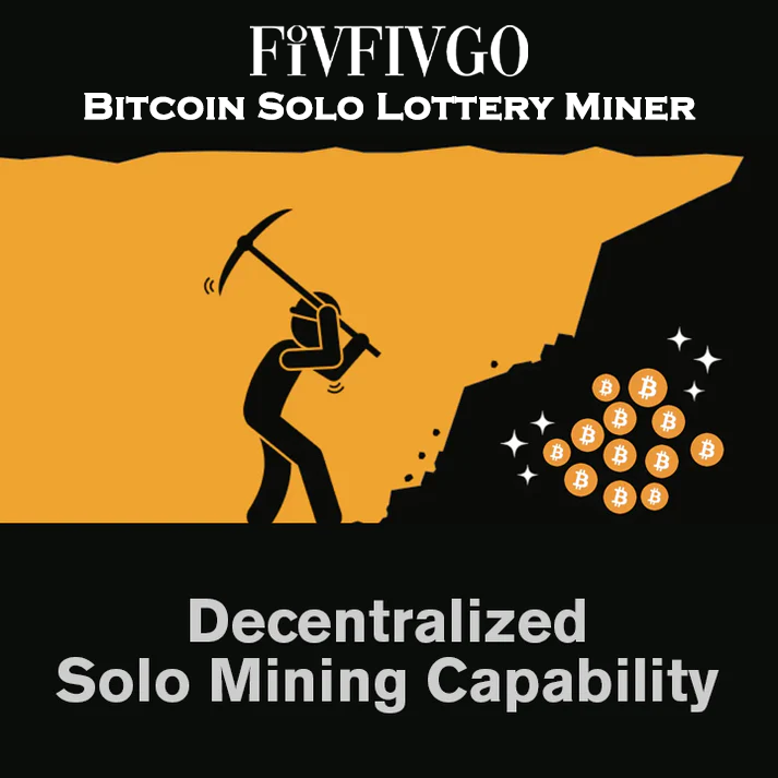 Fivfivgo™ Miner de loterie solo Bitcoin