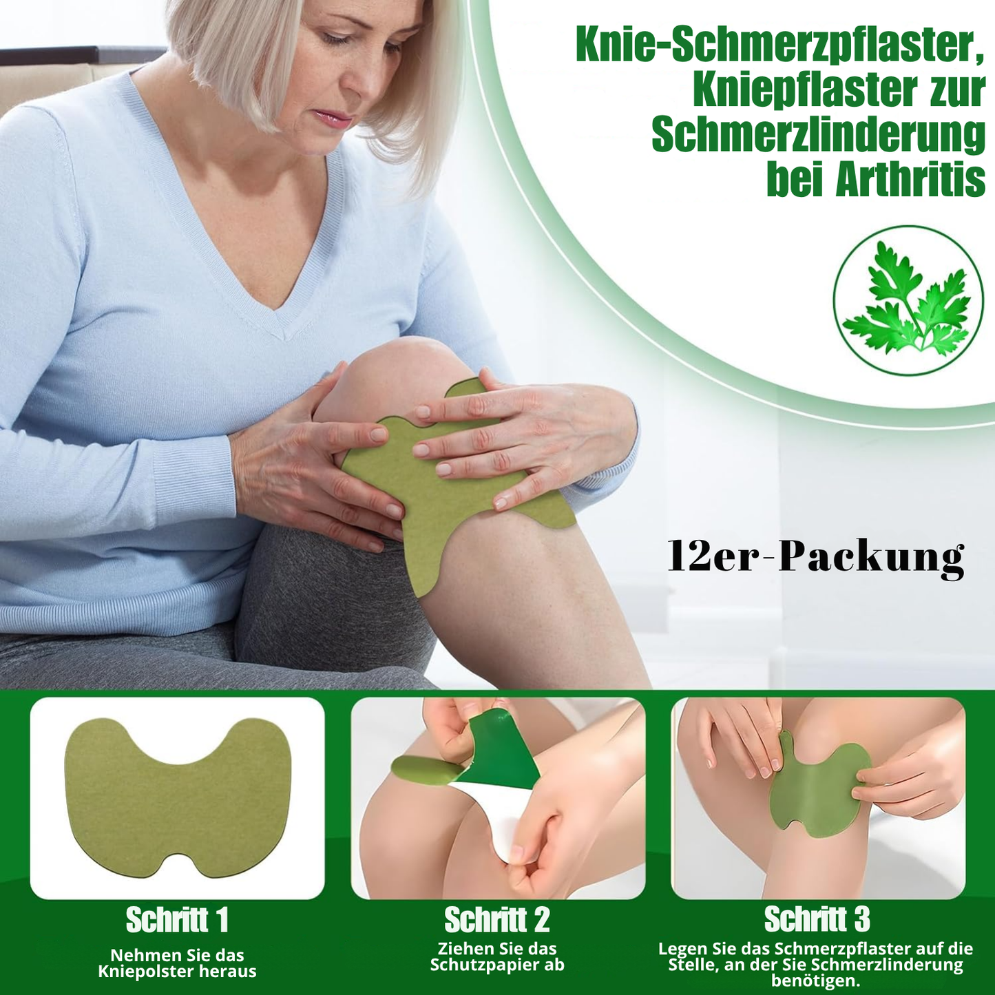 NovaRX® Natürliches Knie Schmerz Linderung Aufnäher