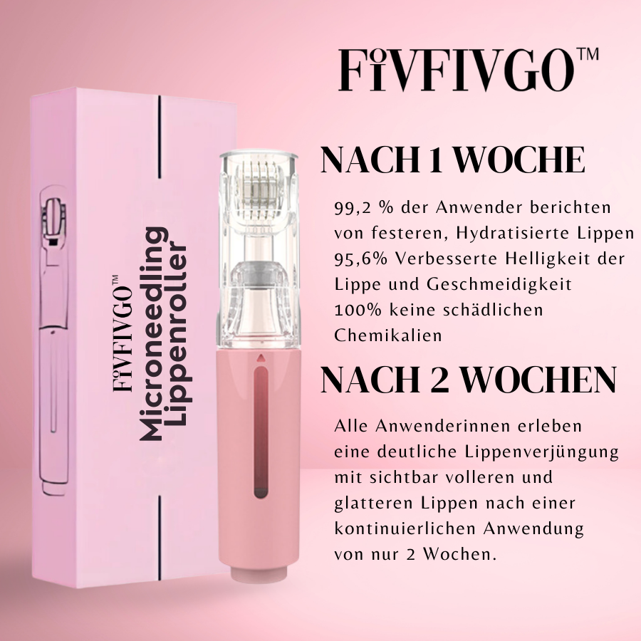 Fivfivgo™ MicroneedIing Lippenroller | Werkzeug zum Lippenauffüllen für Zuhause