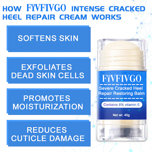 Fivfivgo™ Crème réparatrice intense pour talons crevassés