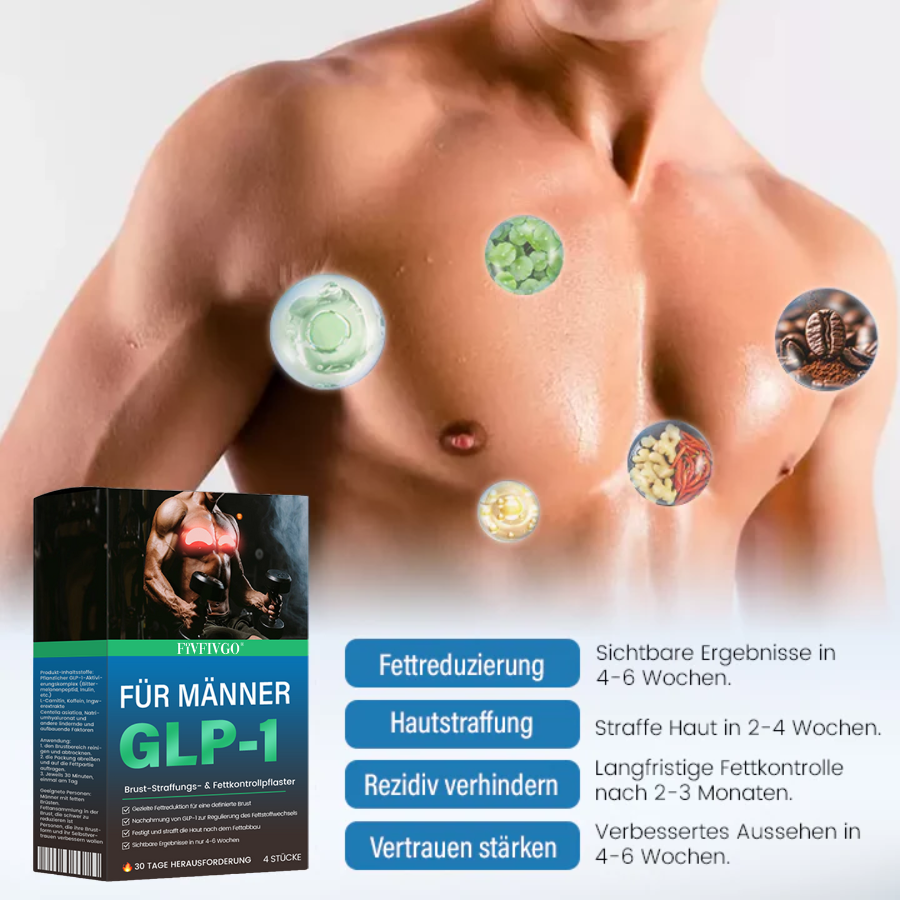 Fivfivgo® GLP-1 Brust-Straffungs- & Fettkontrollpflaster für Männer