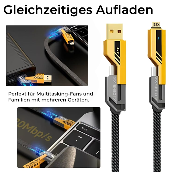 4 in 1 Schnellladekabel