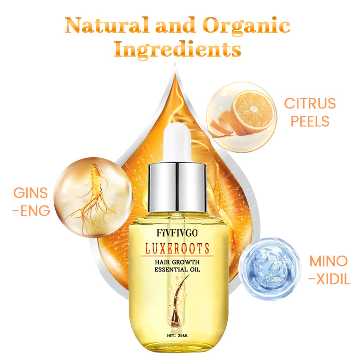 Fivfivgo™ LuxeRoots Huile essentielle pour la croissance des cheveux