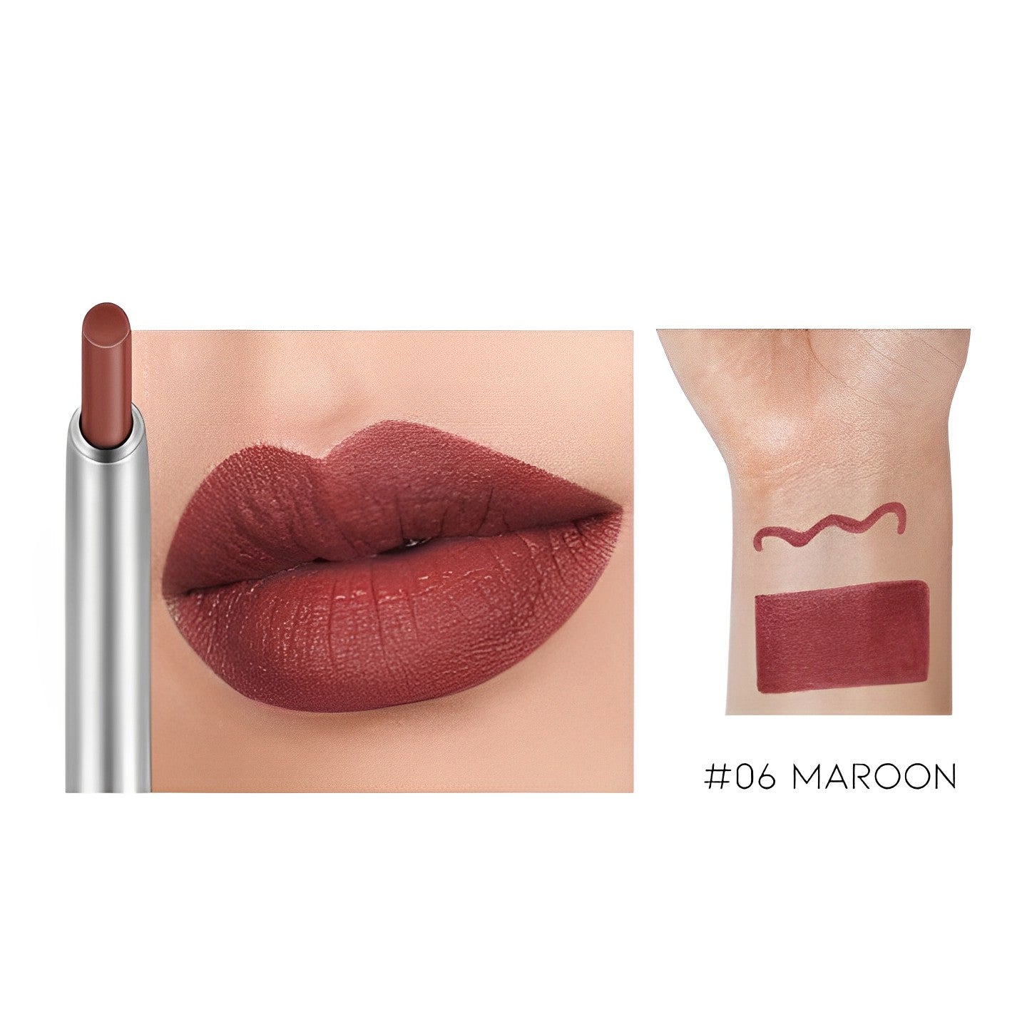 Multi-Use Waterproof Lipliner Lipliner Every Day And Night #06 Maroon 1 pc 
