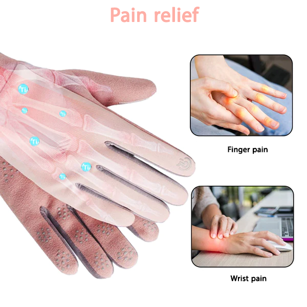 Fivfivgo™ Gants de compression thermique pour thérapie ionique en titane à infrarouge lointain