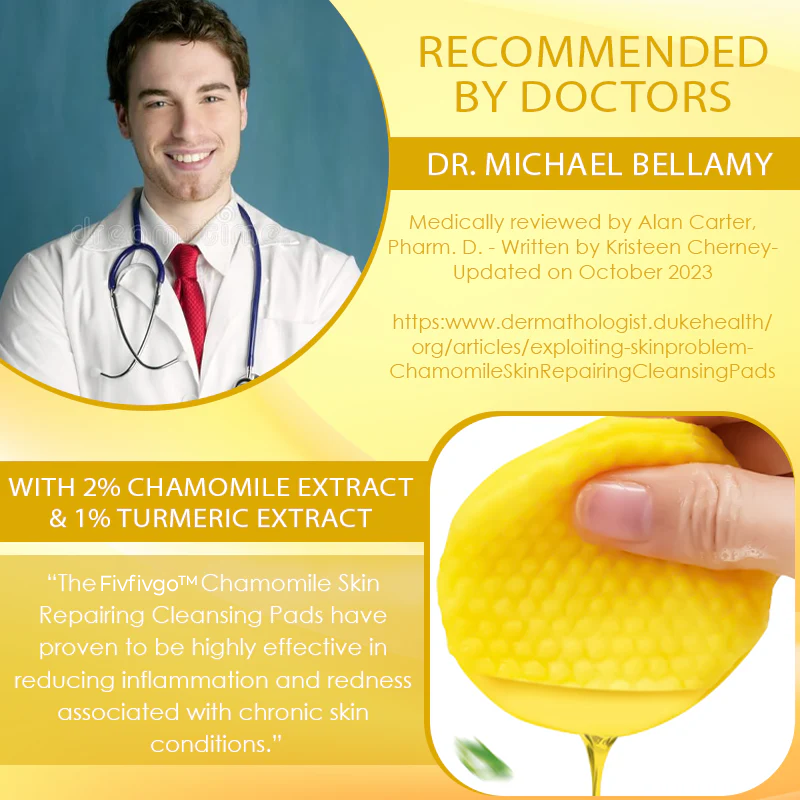 Fivfivgo™ Chamomile Skin Repairing Cleansing Pads