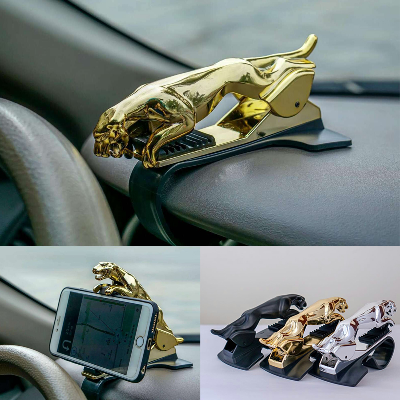 Universal 360° Rotating Car Leopard Phone Clip Holder
