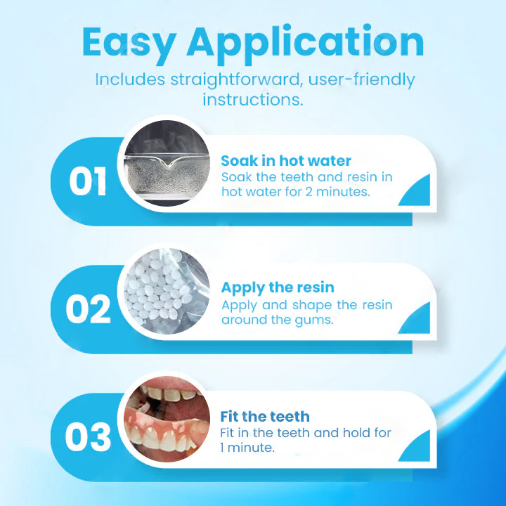 Fivfivgo™ FlexYoSmile Silicone Denture Set