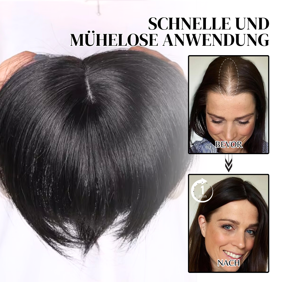 Natürlicher Clip-In Haare Topper