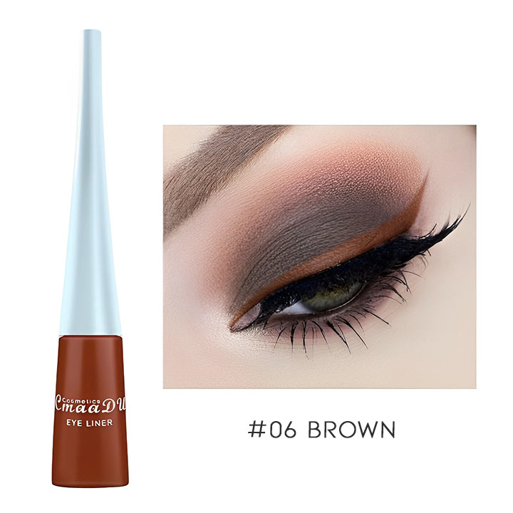 Super Pigmented Color Liquid Eyeliner Make-up Every Day And Night #06 Brown 1 pc 