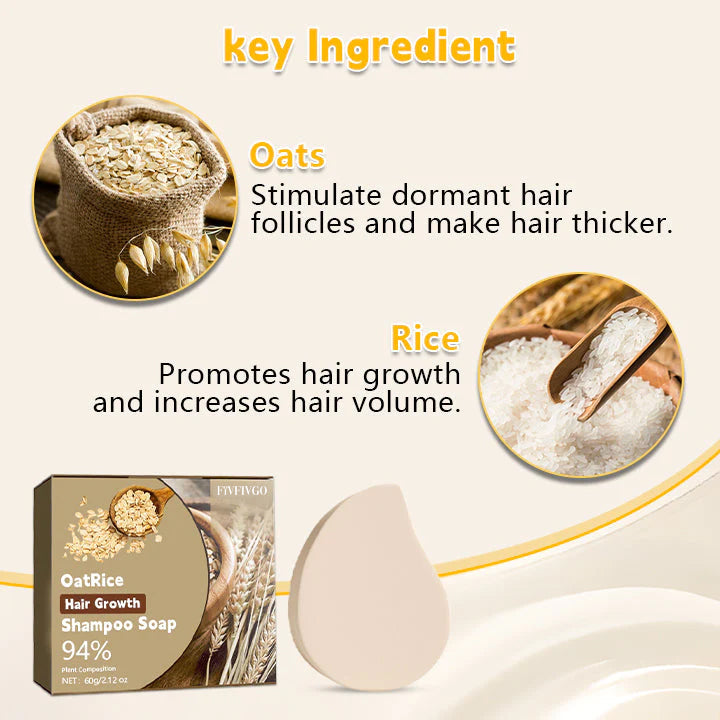 Fivfivgo™ OatRice Haarwachstum Shampoo Seife