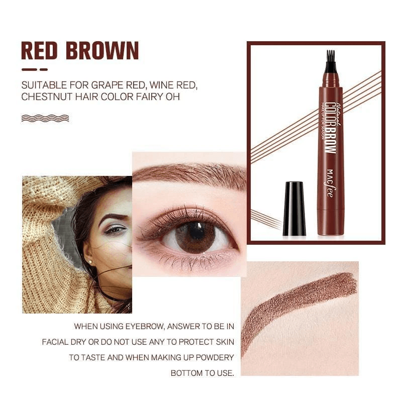 Realistic 4 Points Eyebrow Pen