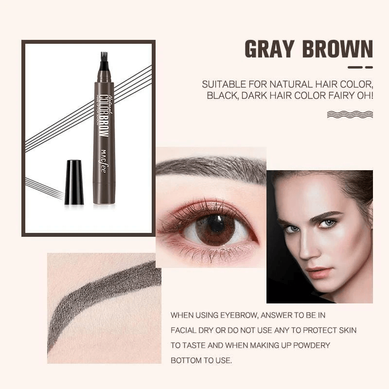 Realistic 4 Points Eyebrow Pen