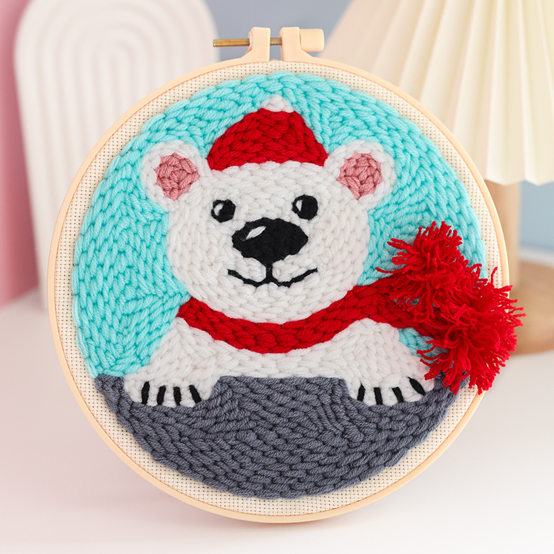 Weihnachtsfäden mit Punchstich-Kit