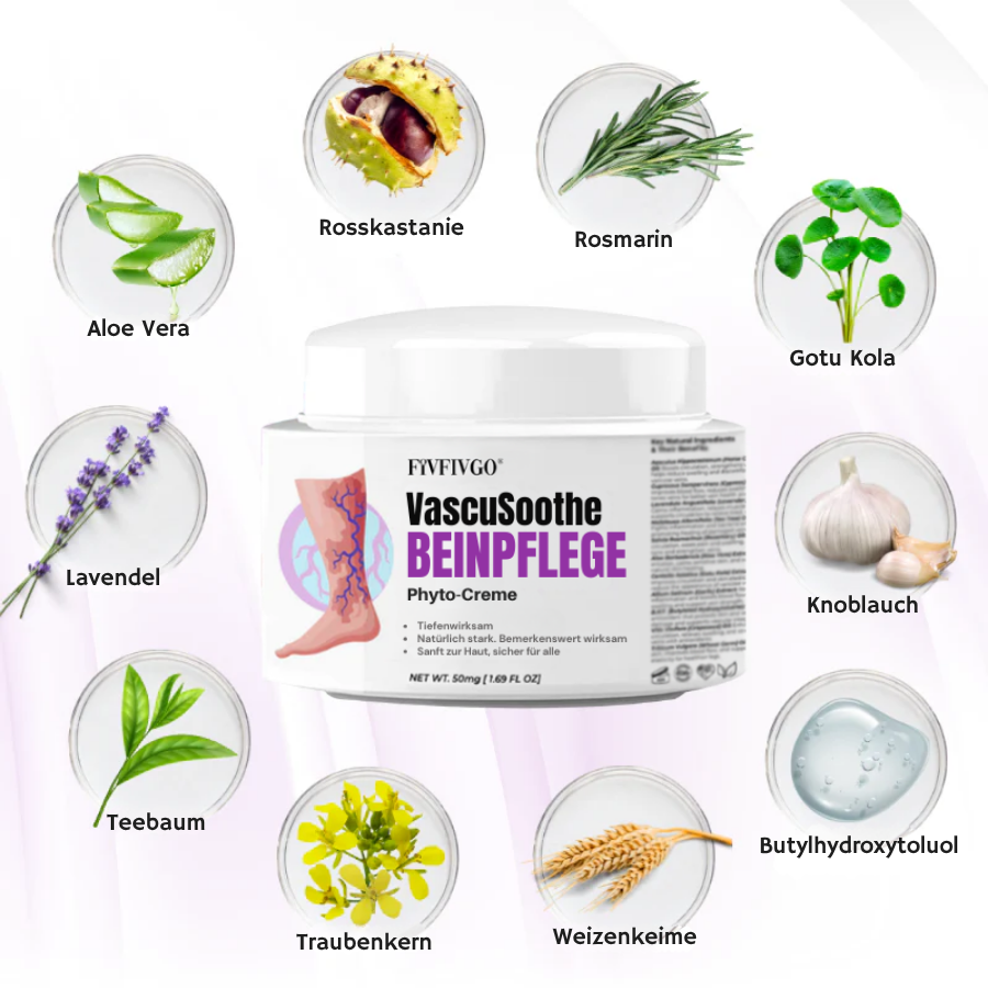 Fivfivgo® VascuSoothe Beinpflege Phyto-Creme