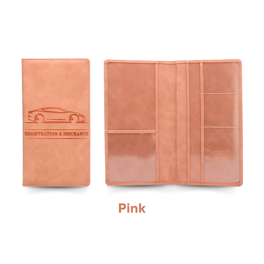 Premium Car Registration & Insurance Card Holder with Magnetic Shut