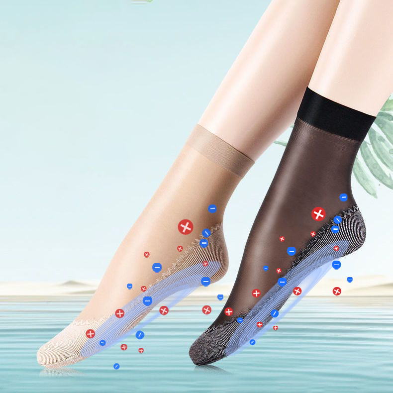 Fivfivgo™ Tourmaline Ions Magnetic Fiber Ice Silk Strumpor