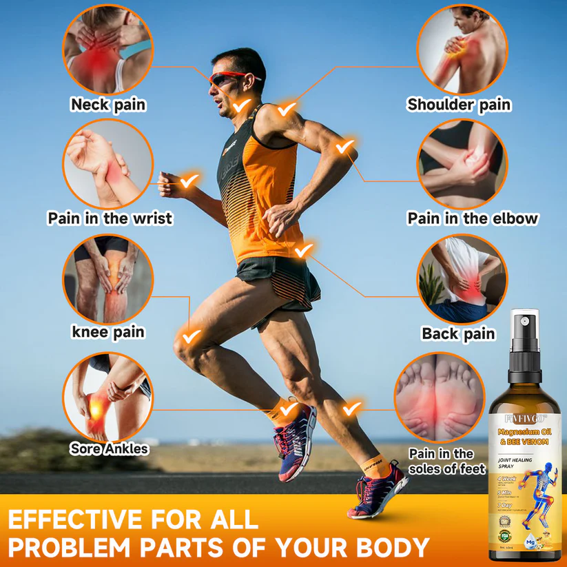 Fivfivgo™ Gelenkheilungsspray mit Magnesiumöl und Bienengift 👨‍⚕️ Empfohlen von der American Academy of Orthopaedic Surgeons (AAOS)