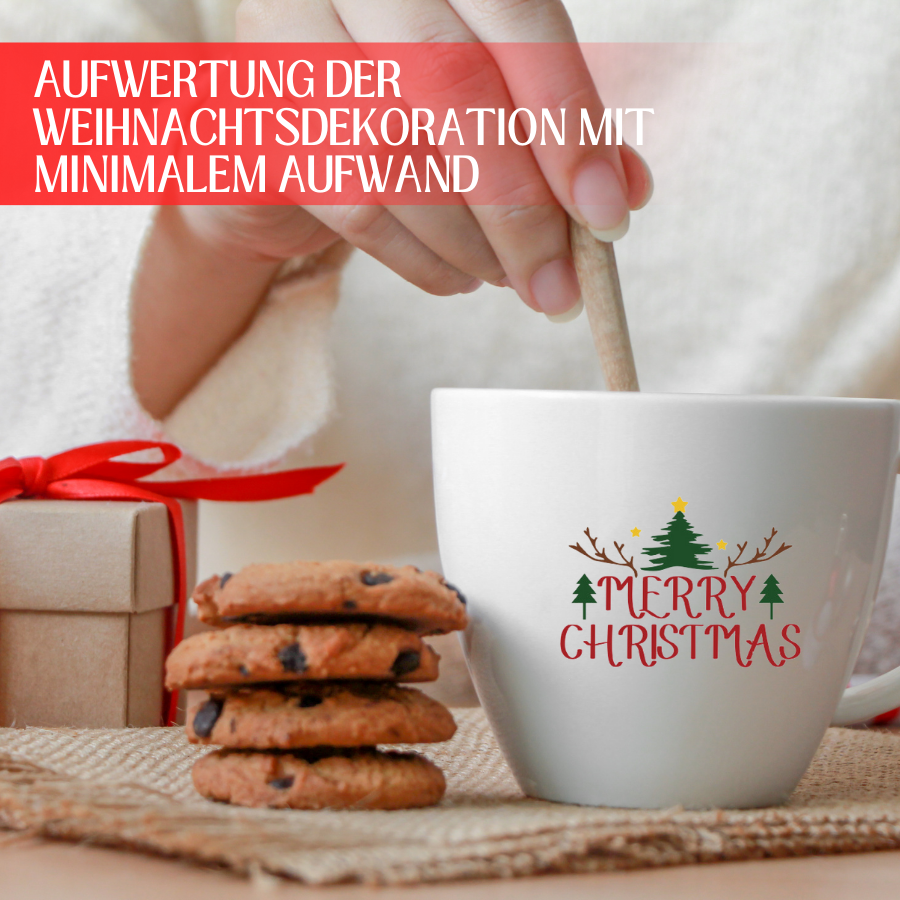 Weihnachtliche Kristall-Abreibesticker