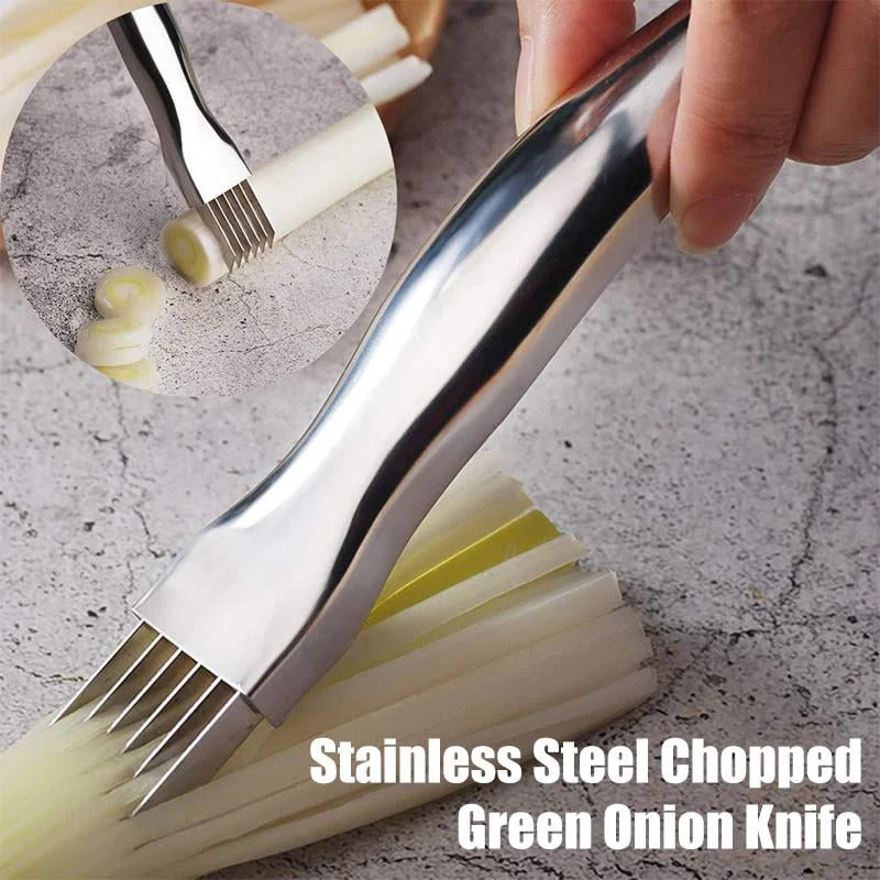 🔥Shred Silk The Knife 🔪Multi-Blade Scallion & Vegetable Cutter, Effortless & Time-Saving✨