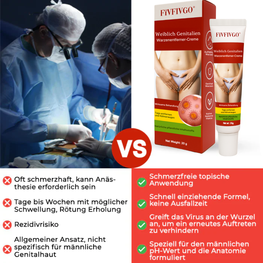 Fivfivgo® Weiblich Genitalien Warzenentferner-Creme