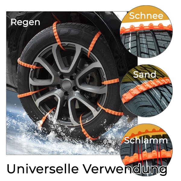 Anti-Rutsch-Schneeketten Auto Winterreifen Räder Kette