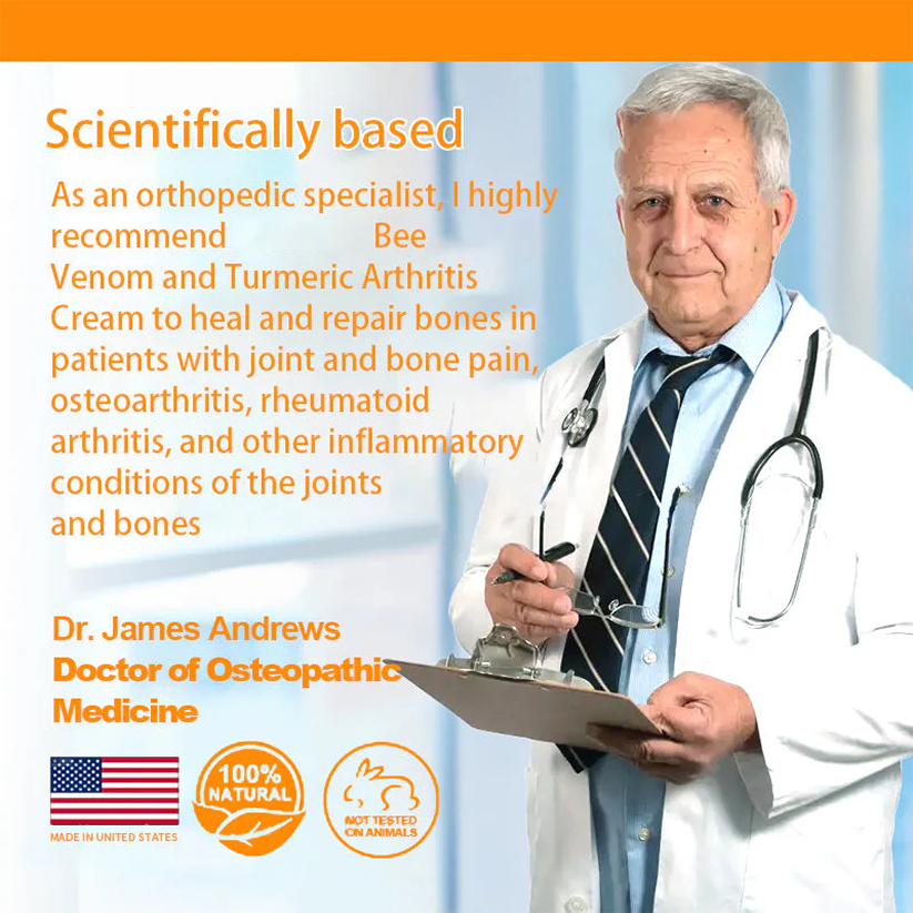 Fivfivgo™ Bee Venom and Turmeric Joint Treatment Cream (Specialized in relieving orthopedic discomfort and arthritis pain)