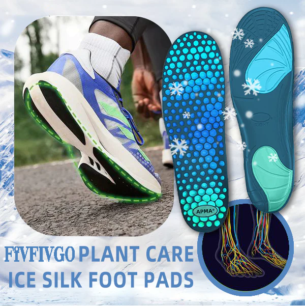 Coussinets pour les pieds en soie glacée Fivfivgo™ Plant Care
