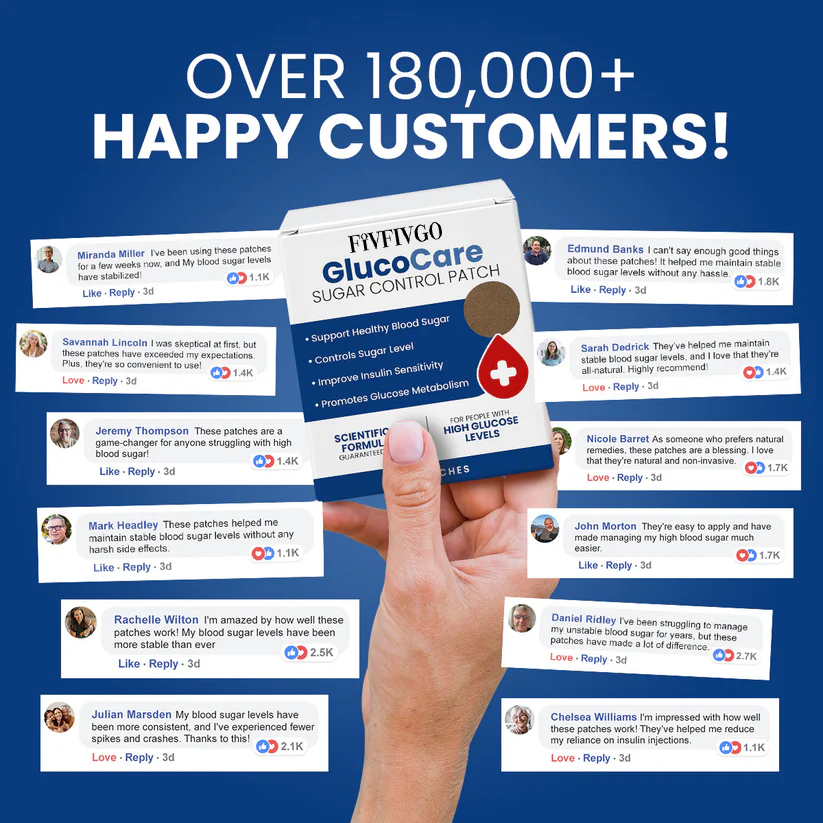 Fivfivgo™ GlucoCare Blutzuckerkontrollpflaster
