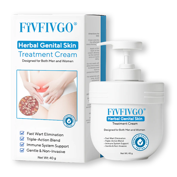 Fivfivgo® Herbal Genital Skin Treatment Cream ✅ Revolutionary Natural Solution for Genital Wart Treatment!